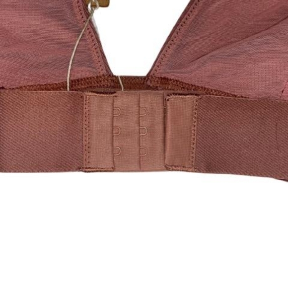 Skims Cotton Plunge Bralette, size XL, Rose Clay - Picture 7 of 11